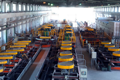 Copper mine production line