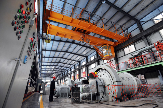 The ball mill workshop